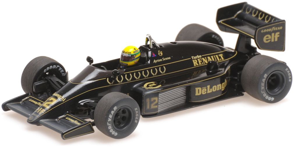 Lotus Renault 98T Ayrton Senna - 1986 - Dirty Version 1:43 Minichamps Model