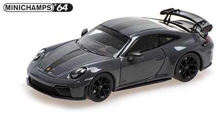 Available To Order – Porsche 911 (992.2) GT3 2025 Grey W Weissach Package 1:64 Minichamps Model (MIN 640 064225)