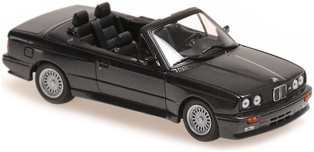 Bmw M3 Cabriolet (E30) - 1988 Black Metallic 1:43 Minichamps Model