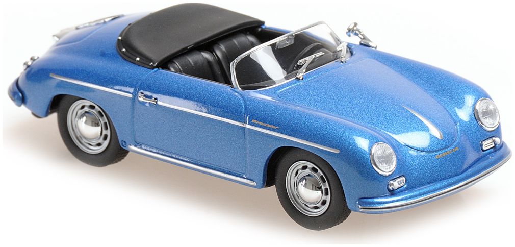 Porsche 356 A Speedster - 1956 Blue Metallic 1:43 Minichamps Model