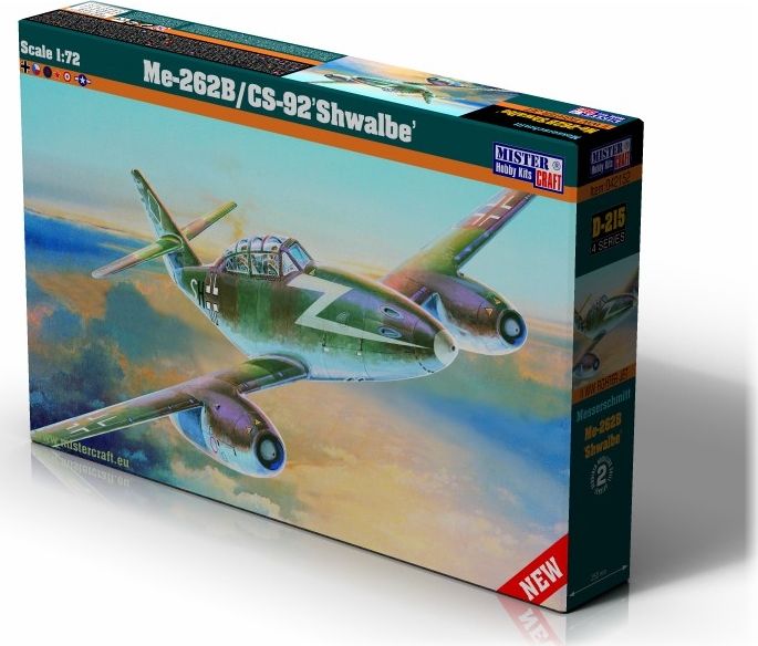 Available To Order – Me-262B/CS-92 Shwalbe - Swallow 1:72 Mistercraft Kits Model (MIS MCD215)