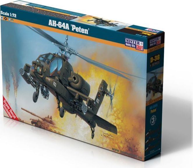 Available To Order – Apache AH-64A Peten Kit 1:72 Mistercraft Kits Model (MIS MCD38)