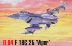 Available To Order – F-16C-25 Viper Kit 1:72 Mistercraft Kits Model (MIS MCD64)