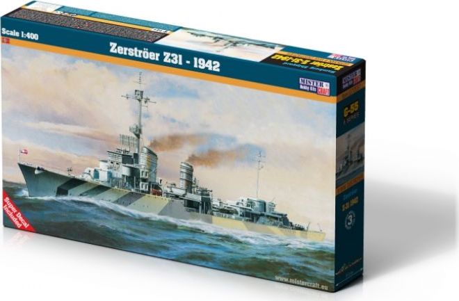 Available To Order – Zerstroer Z-31 Kit 1:400 Mistercraft Kits Model (MIS MCG55)