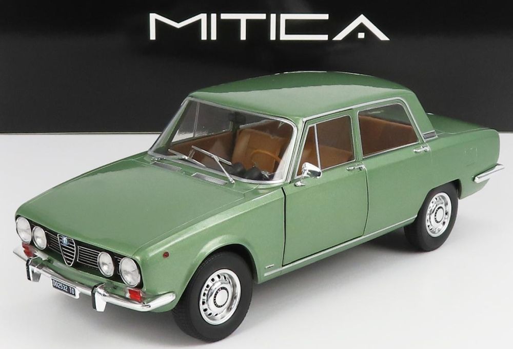 Available To Order – Alfa Romeo 1750 Berlina Series 2 1969 Olive Green Limited Edition 500 pcs 1:18 (MIT 200002)