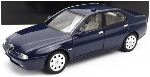 Available To Order – Alfa Romeo 166 2.5 V6 Police 1998 w/Carabinieri Decals + Flashing Light 1:18 (MIT 200034)