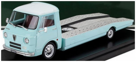 Alfa Romeo A12 (F12) Light Blue/White Carro Attrezzi Prima Serie Tow Truck 1967 1:43 Mitica Model