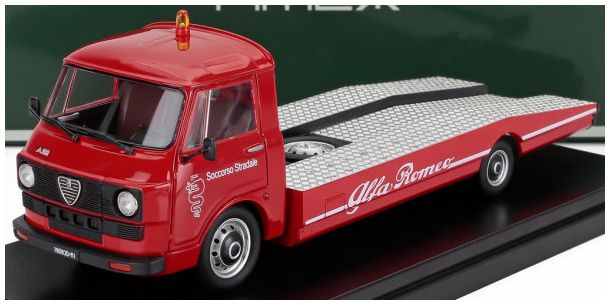 Alfa Romeo A12 (F12) Red/Black Carro Attrezzi Seconda Serie 1977 Tow Truck 1977 1:43 Mitica Model