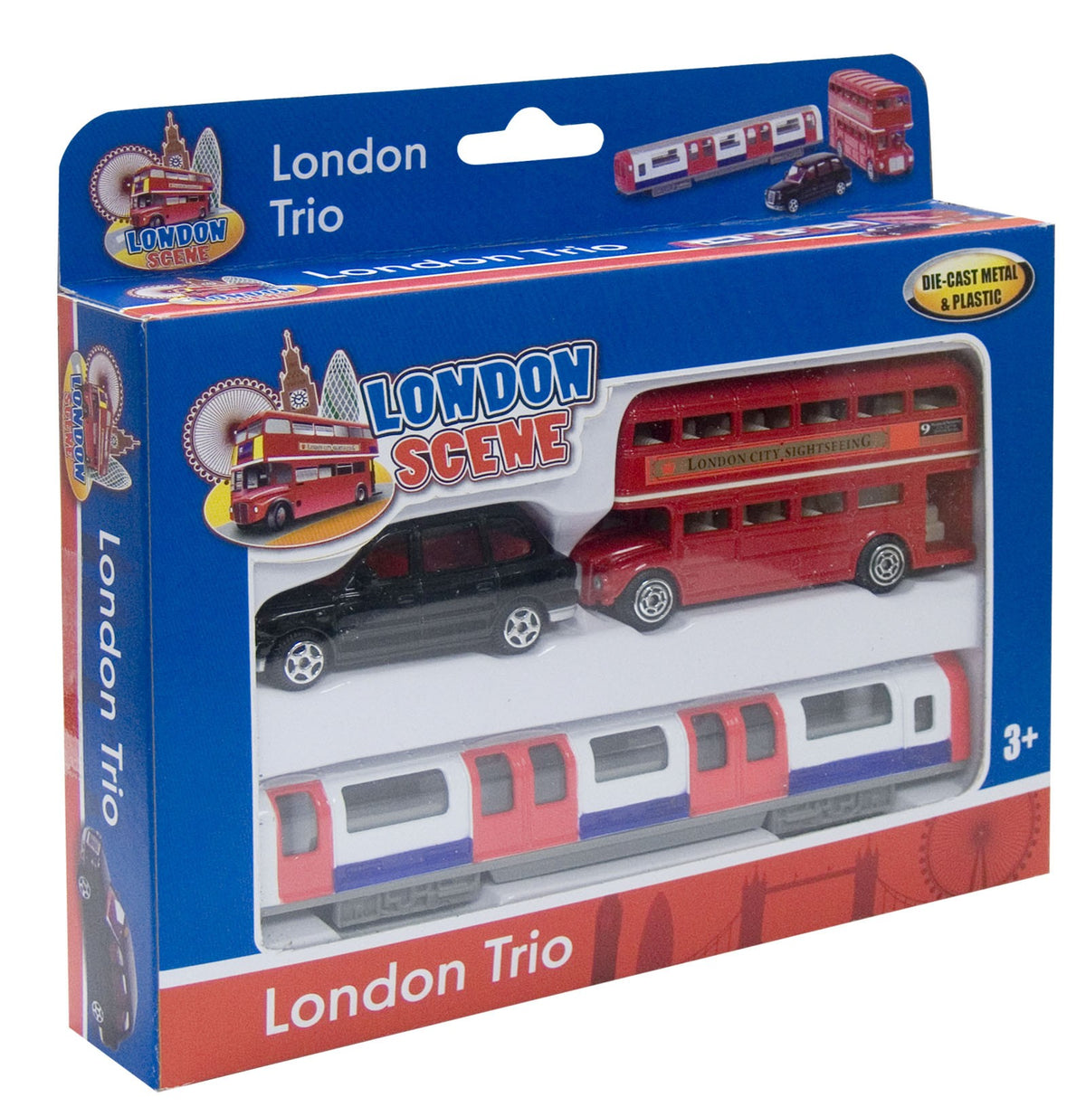 Tube Train, Bus and Tax 3 pce Set 5" – diecast model