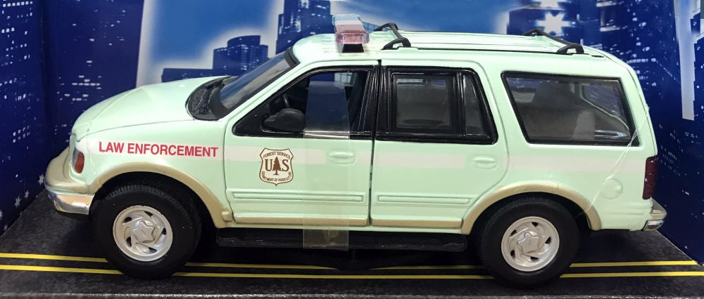 Ford Interceptor US Forestry Service Mint Green 1:24 – diecast model