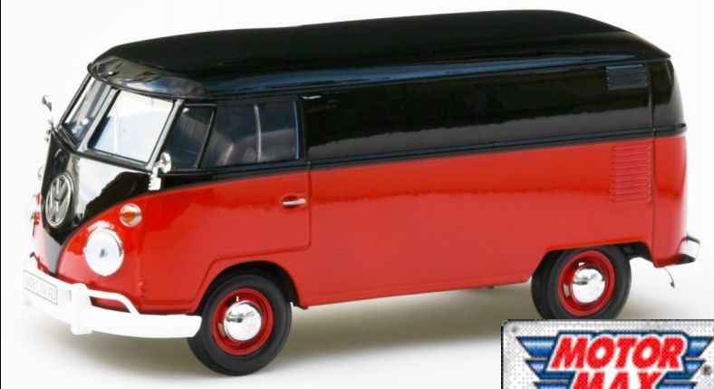 VW T2 Van Split Screen - Red/Black 1:24 – diecast model
