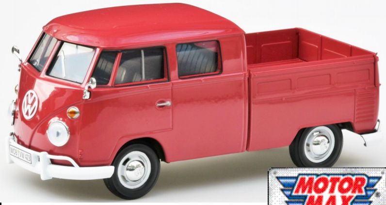 VW T2 Pickup Double Cab - Red 1:24 – diecast model