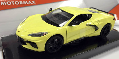 Corvette C8 Yellow 2020 1:24 – diecast model