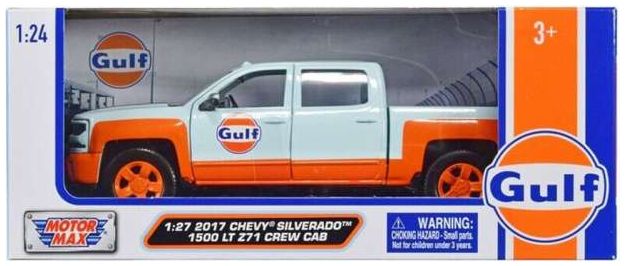 Chevy Silverado 1500 LT Z71 Crew Cab w/Gulf Livery 2017 1:27 – diecast model