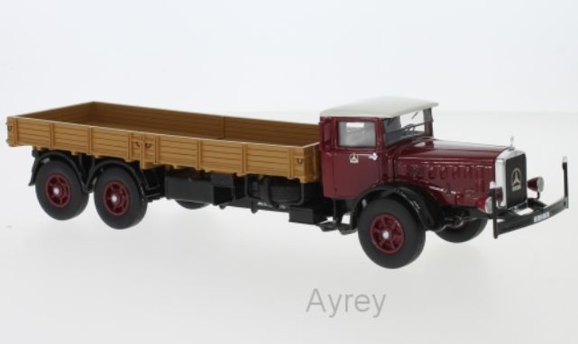 Available To Order – Mercedes L 10000 Dark Red/Beige 1937 1:43 Neo Scale Models (NEO 46721)