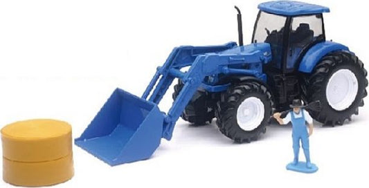 Available to Order – New Holland T7.270 Front Loader Farmer & Haybale 1:32 (NEW 05523C)