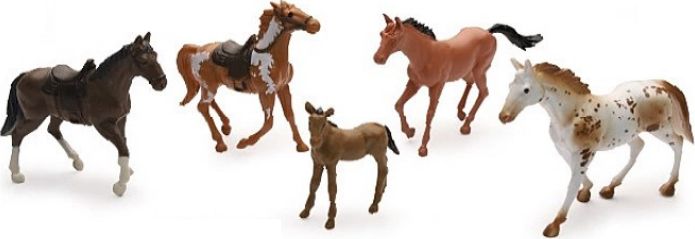 Available to Order – Horse Assortment 3 (x5) 1:32 (NEW 05593F)