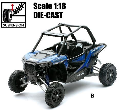 Available to Order – Polaris RZR XP 1000 Blue 1:18 New Ray Model (NEW 57593B)