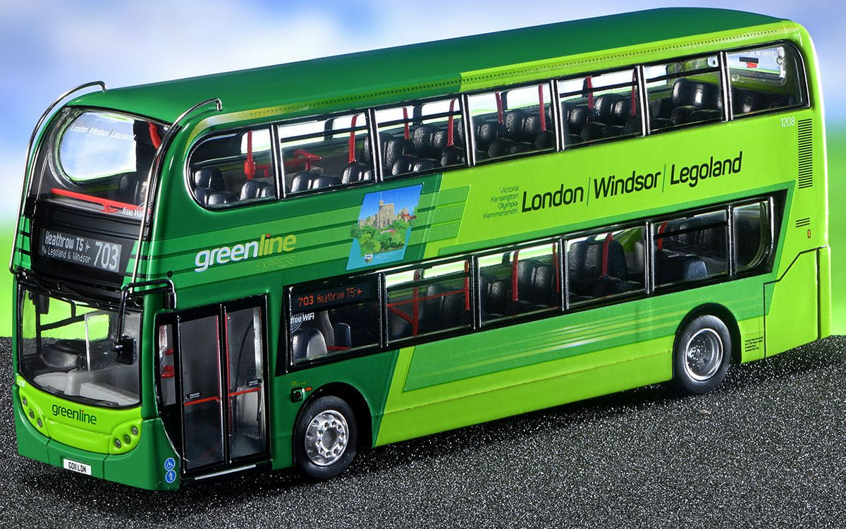 Alexander Dennis Enviro400 - Reading Buses Green Express (1208 – GO11 LDN) 1:76 – diecast model