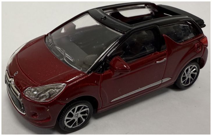Available to Order – Citroen Ds 3 Cabrio 2014 Red (top Down) 1:64 Dealer Model Model (NOV 019480R)