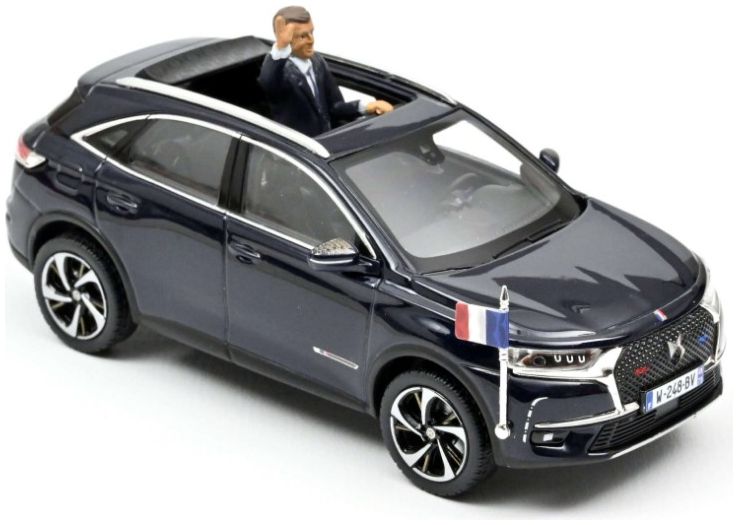 Available to Order – DS 7 Crossback Presidential State Car Emmanuel Macron 2017 1:43 Norev Model (NOV 170012)