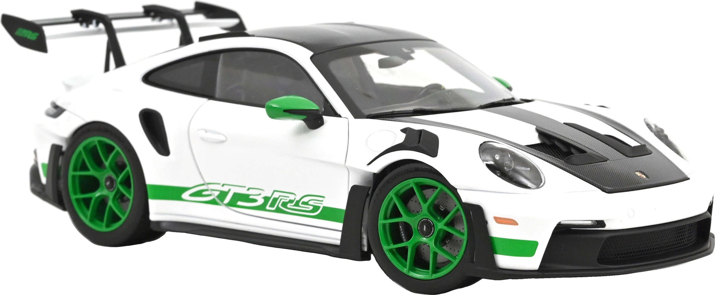 Porsche 911 GT3 RS Tribute to Carrera RS White and Python Green 2022 1:18 Norev Model