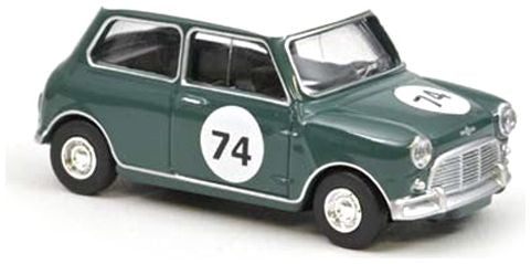 Available to Order – Mini Cooper S Almond Green Rally #74 Mini Jet 1:54 Norev Model (NOV 310525)
