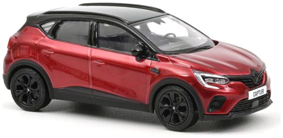Available to Order – Renault Captur Rive Gauche 2022 Flame Red & Black 1:43 Norev Model (NOV 517769)