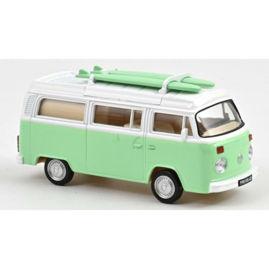 Available to Order – 1:43 Norev 1993 VW Combi T2b Camper Van - Green NV841103