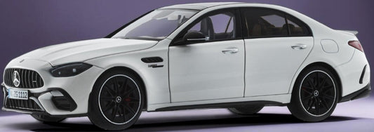 Available To Order – Mercedes AMG C 63 S E Performance Opalith White 1:18 NZG Construction Models Model (NZG 111200040)