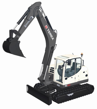 Terex TC125, Midi Crawler Excavator 1:50 NZG Construction Models Model