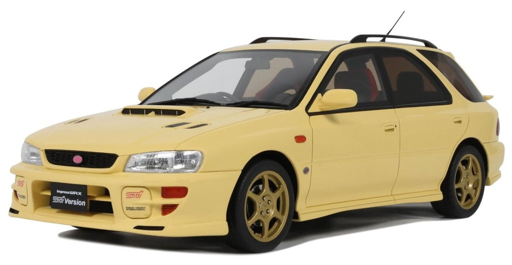 Subaru WRX STI VI Sport Wagon 1999 Cashmere Yellow 1:18 Otto Mobile Model