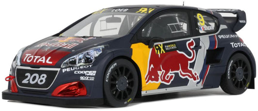 Peugeot 208 WRX S.Loeb Belgium GP 2018 1:18 Otto Mobile Model