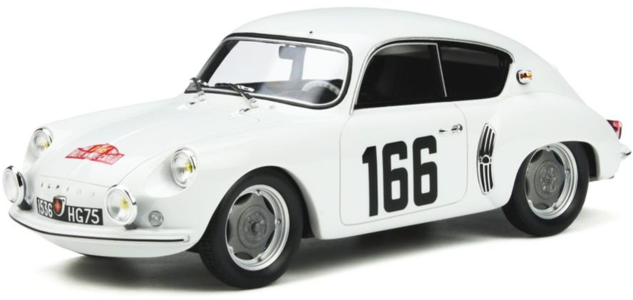 Available To Order – Alpine A106 Rallye Monte Carlo 1960 White #166 1:18 Otto Mobile Club Model (OTT 543)