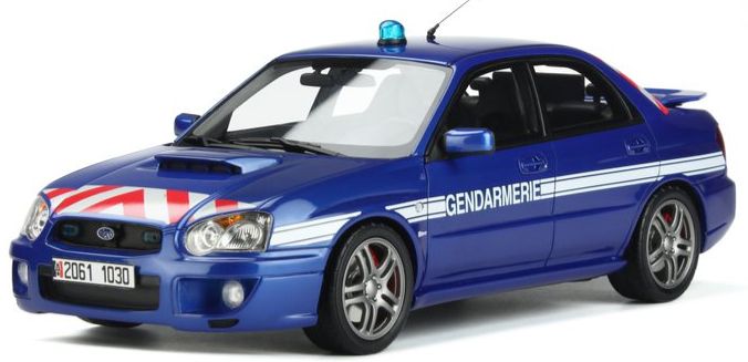 Available To Order – Subaru Impreza STI WRX Gendarmerie 2006 1:18 Otto Mobile Club Model (OTT 948)