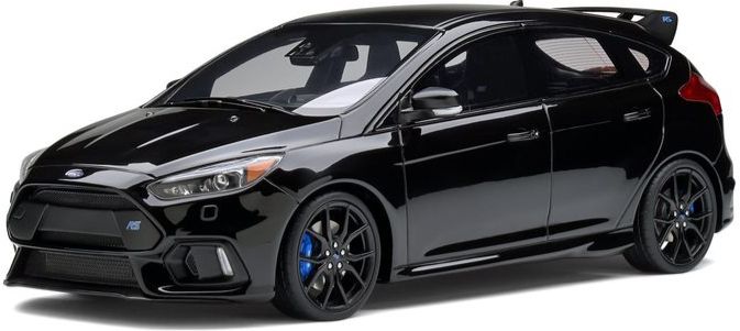 Available To Order – Ford Focus RS Shadow Black 2017 1:18 Otto Mobile Club Model (OTT 950)