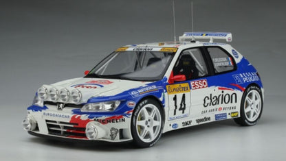 Available To Order – Peugeot 306 Maxi Rallye Monte Carlo 1998 #14 Delecour 1:12 Otto Mobile Club Model (OTT G065)