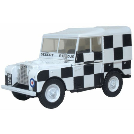 Available To Order – Ox43lan180009 - 1:43 Land Rover Series 1 80 Inch RAF Tripoli Desert Rescue OXFORD Model (OX43LAN180009)