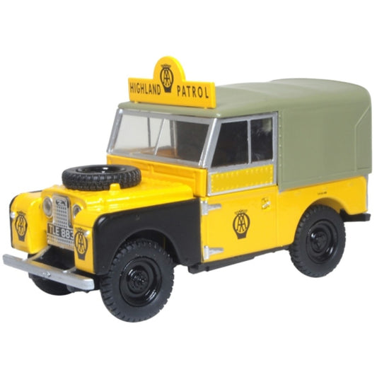 THIS ITEM IS AVAILABLE TO ORDER FROM OUR SUPPLIER - 1:43 OXFORD DIECAST OX43LAN188025 LAND ROVER SERIES I 88 CANVAS AA HIGHLAND PATROL