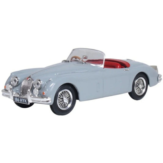 THIS ITEM IS AVAILABLE TO ORDER FROM OUR SUPPLIER - 1:43 OXFORD DIECAST OX43XK150010 JAGUAR XK150 ROADSTER MIST GREY