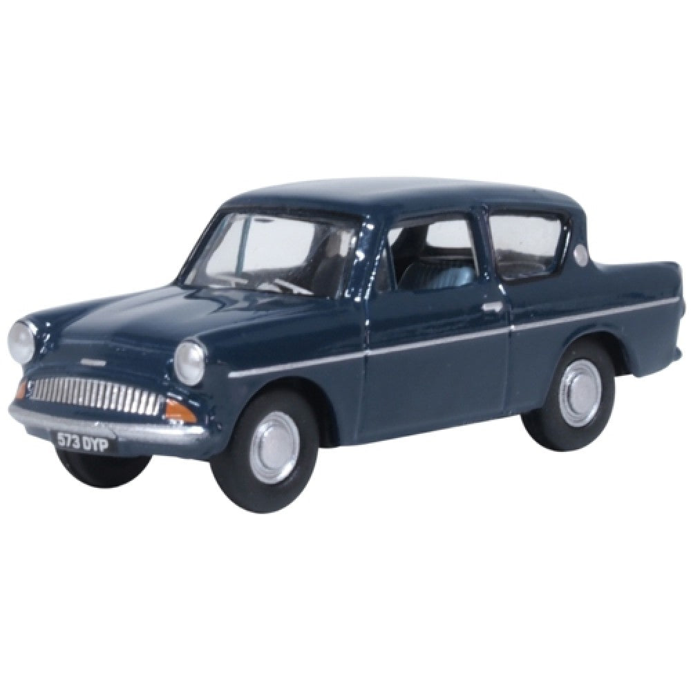 Available to Order – Ford Anglia Ambassador Blue 1:76 Oxford Diecast Model (OX76105011)
