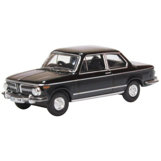 Available to Order – BMW 2002 Black 1:76 Oxford Diecast Model (OX76BM02004)