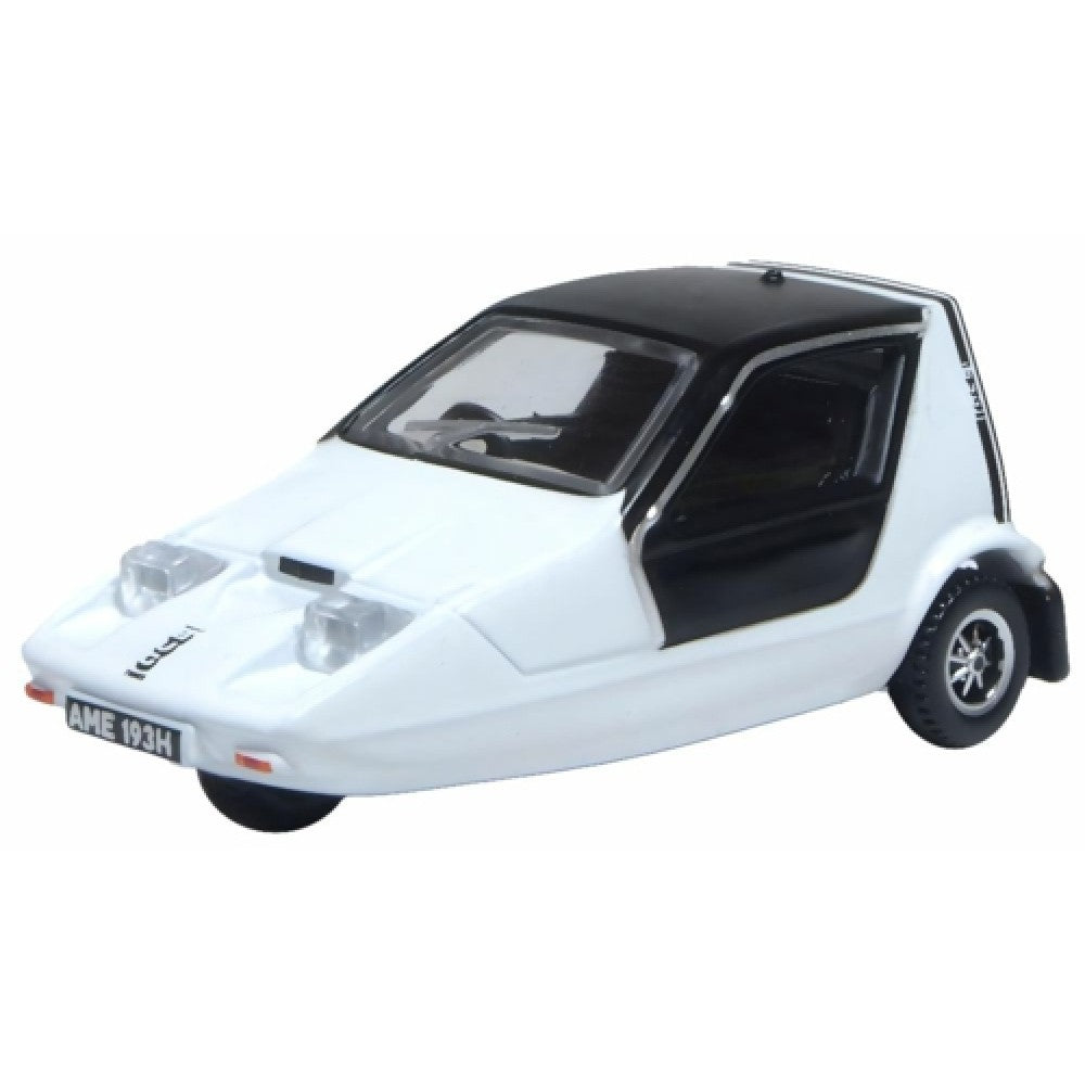 Available to Order – Bond Bug White 1:76 Oxford Diecast Model (OX76BUG002)