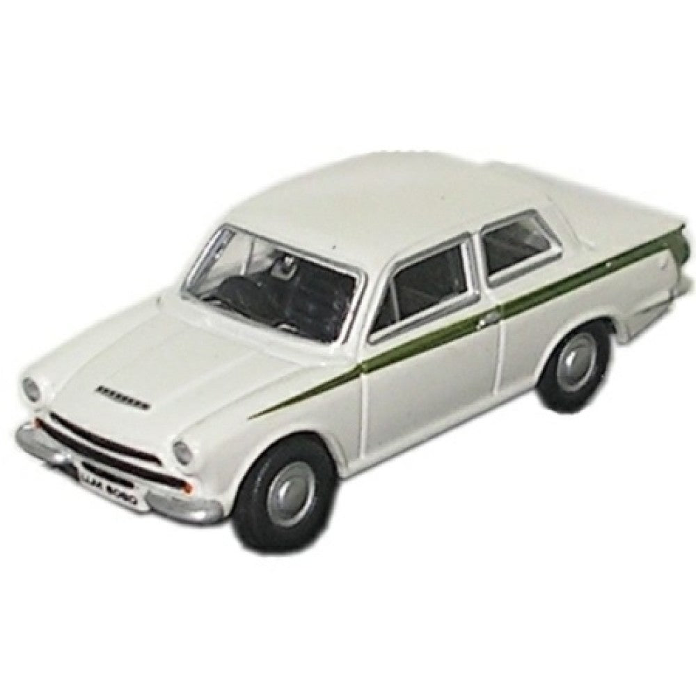 Available to Order – Ford Cortina MK1 White 1:76 Oxford Diecast Model (OX76COR1001)
