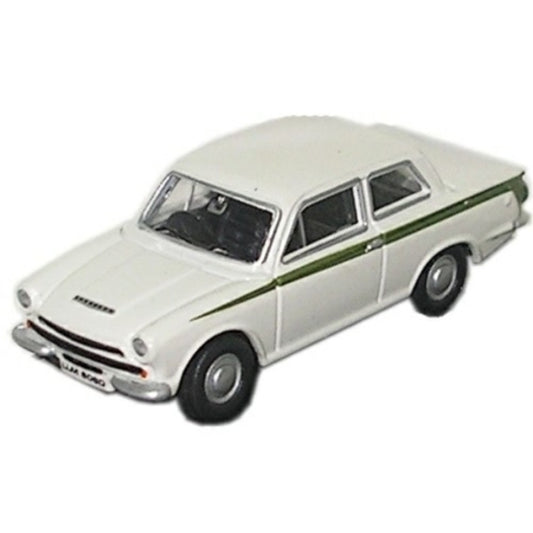 Available to Order – Ford Cortina MK1 White 1:76 Oxford Diecast Model (OX76COR1001)
