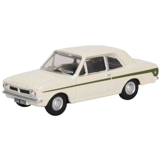 Available to Order – Ford Cortina MK2 Ermine White/sherwood Green 1:76 Oxford Diecast Model (OX76COR2008)