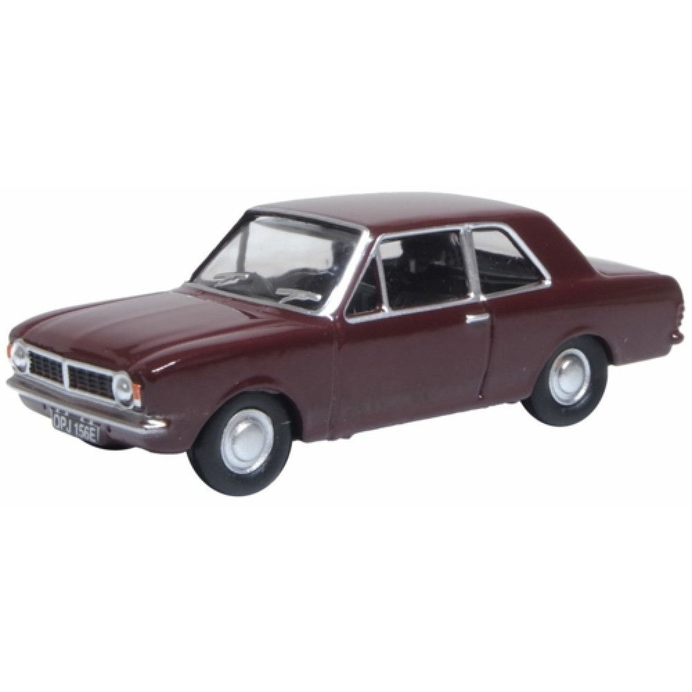 Available to Order – Ford Cortina MK II Black Cherry 1:76 Oxford Diecast Model (OX76COR2010)