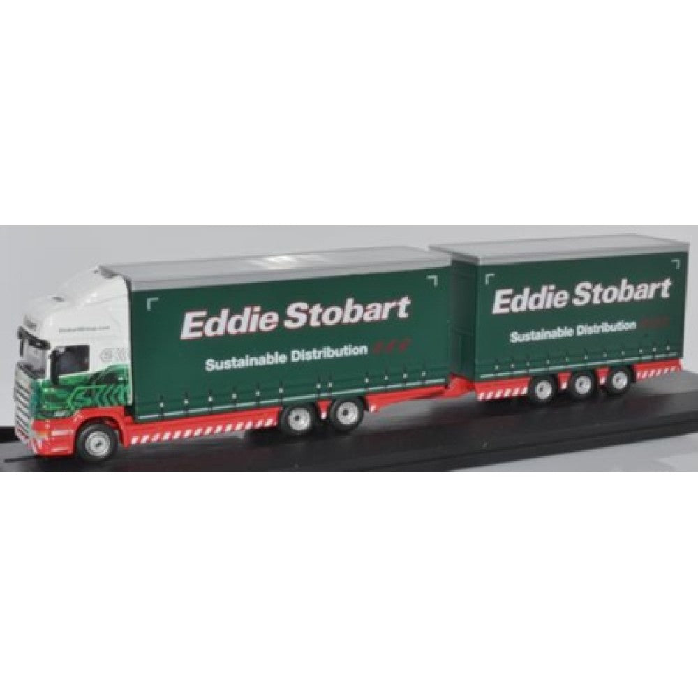 Available to Order – Scania Topline Drawbar Eddie Stobart 1:76 Oxford Diecast Model (OX76DBU003)