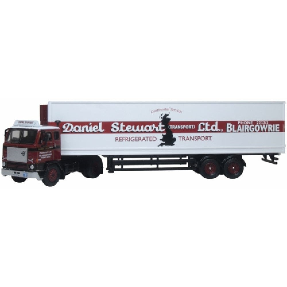 Available to Order – Volvo F88 Short Fridge Trailer Daniel Stewart 1:76 Oxford Diecast Model (OX76F88002)