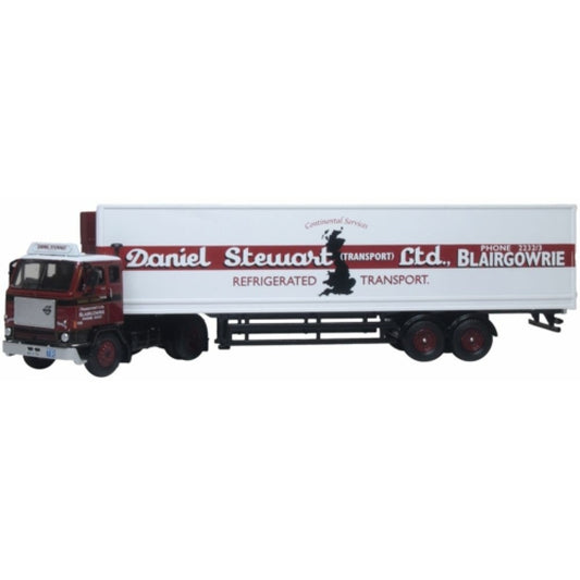 Available to Order – Volvo F88 Short Fridge Trailer Daniel Stewart 1:76 Oxford Diecast Model (OX76F88002)